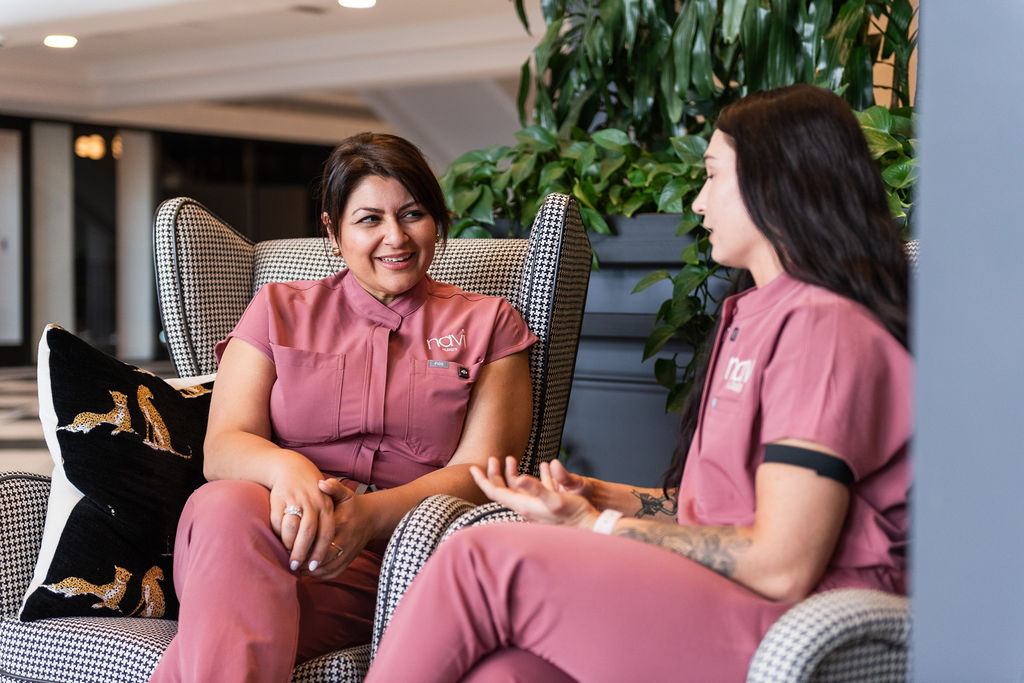 Jasmine Bhatti in conversation with a Navi Nurses clinician